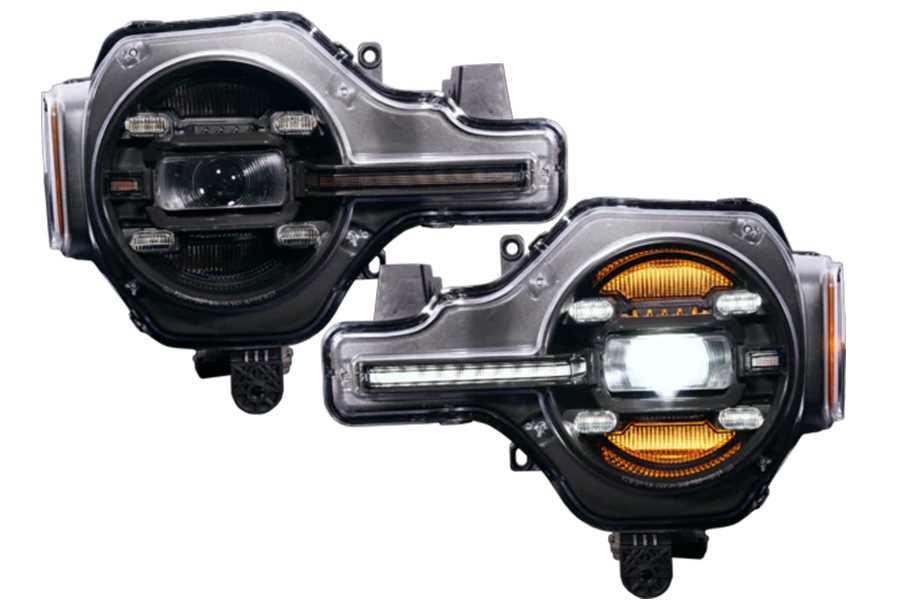 Outside Line Motoring  Infinite Series Headlights (White Drl)- Bronco