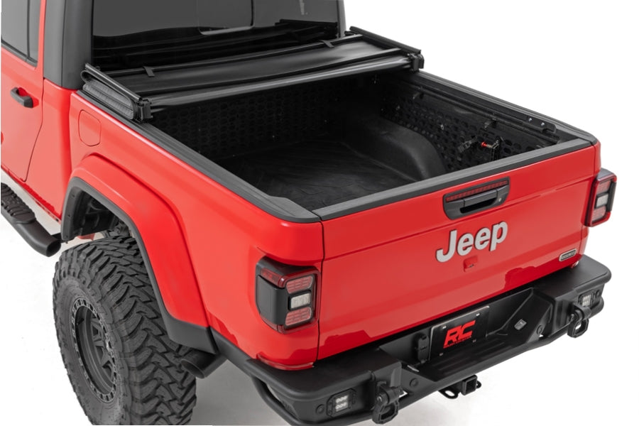 Jeep Gladiator JT Rough Country Soft Tri-Fold Bed Cover (5ft Bed)