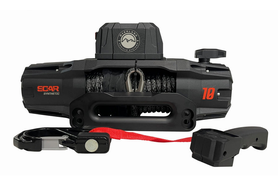 Overland Vehicle Systems Scar 10S Winch w/ Synthetic Rope and Wireless Remote