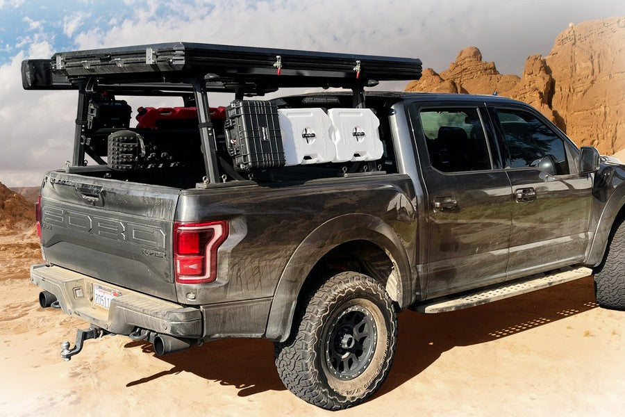 Overland Vehicle Systems Freedom Rack w/ Cross Bars and Side Supports - 6.5ft Support Bars