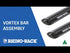 Jeep Wrangler JL 4-Door Rhino Rack Vortex RL110 Black 3 Bar Roof Rack | JB0103