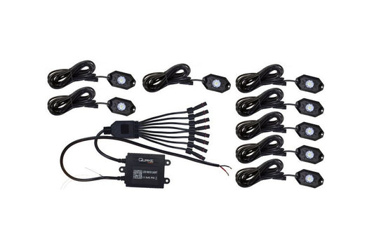 Quake LED 8pc Rock Light Kit - RGBW