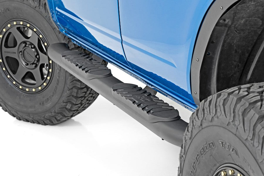 Rough Country Oval Nerf Step Bars, Bronco 4dr
