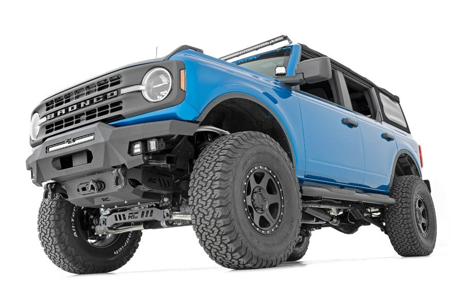 Rough Country Oval Nerf Step Bars, Bronco 4dr