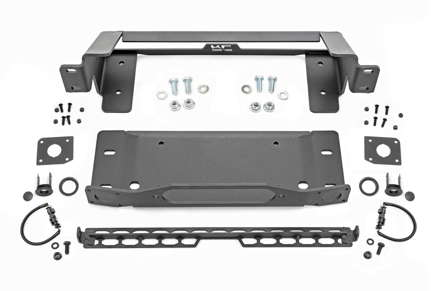 Rough Country High Winch Mount for OE Modular Bumpers - Bronco 2021+