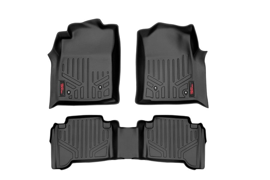 Rough Country Floor Armor: Heavy Duty Floor Mats and Rear Cargo Liners – Tacoma