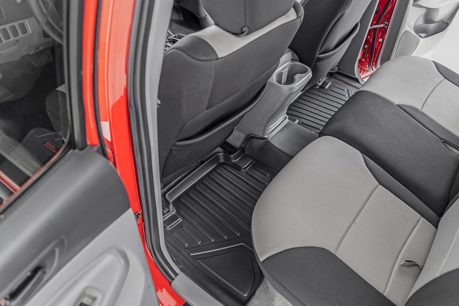 Rough Country Floor Armor: Heavy Duty Floor Mats and Rear Cargo Liners – Tacoma