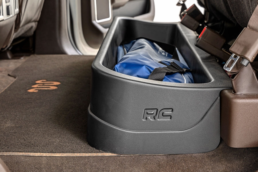 Rough Country Under Seat Storage - F-150/ Super Duty (Crew Cabs Only)