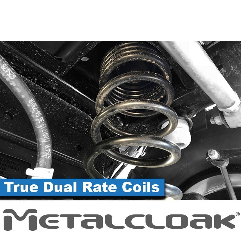 Jeep Wrangler JL 2018-2026, MetalCloak True Dual Rate Rear Coil Springs, 4-Door 2.5in or 2-Door 3.5in Lift, Pair, view 4