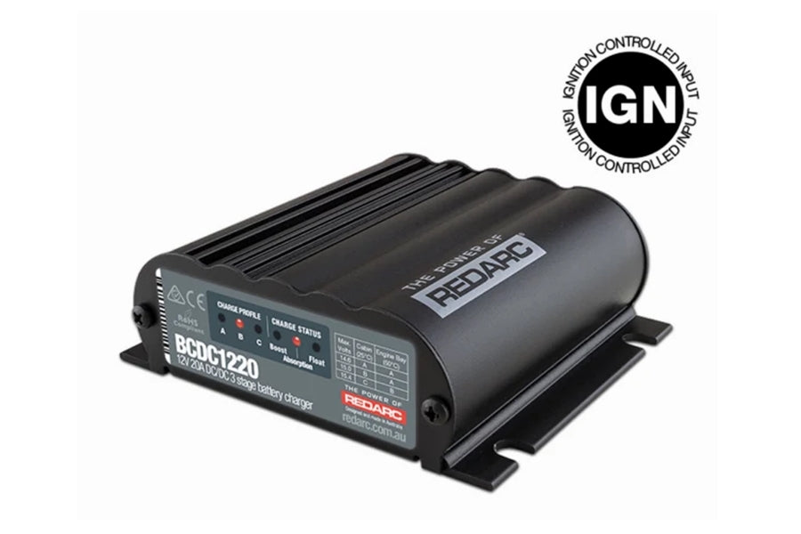 REDARC 12V 20A In-Vehicle DC Battery Charger - Ignition Control