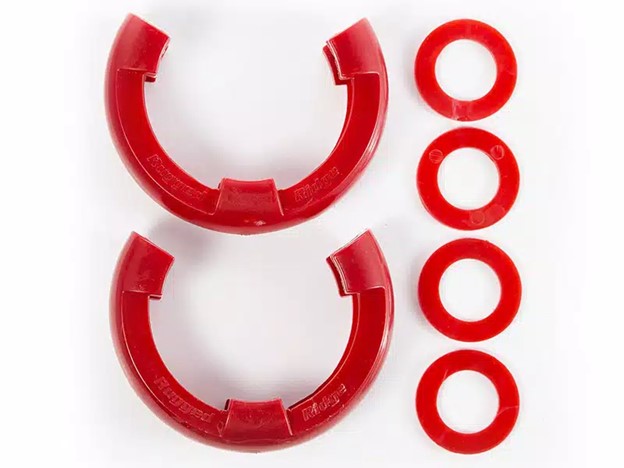 Rugged Ridge 7/8in D-Ring Isolator Kit, Red