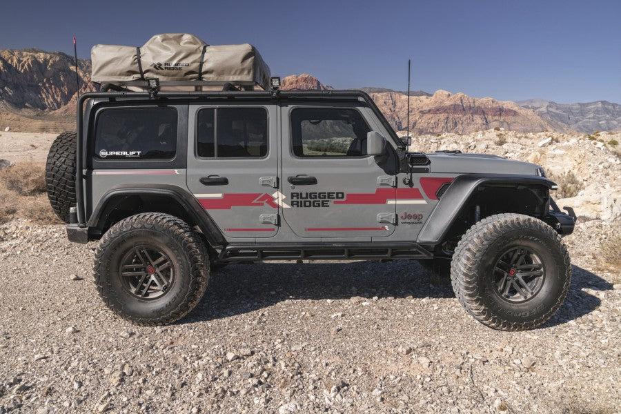 Jeep Wrangler JL 4-Door Rugged Ridge Sherpa Roof Rack – TrailRecon