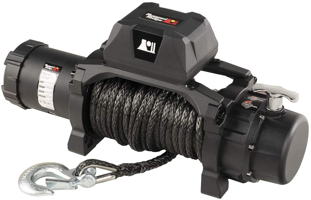 Rugged Ridge 10,000lbs Trekker Winch w/ Synthetic Rope and Wireless Remote