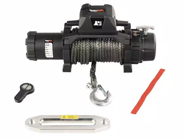 Rugged Ridge 12,500lbs Trekker Winch w/ Synthetic Rope and Wireless Remote