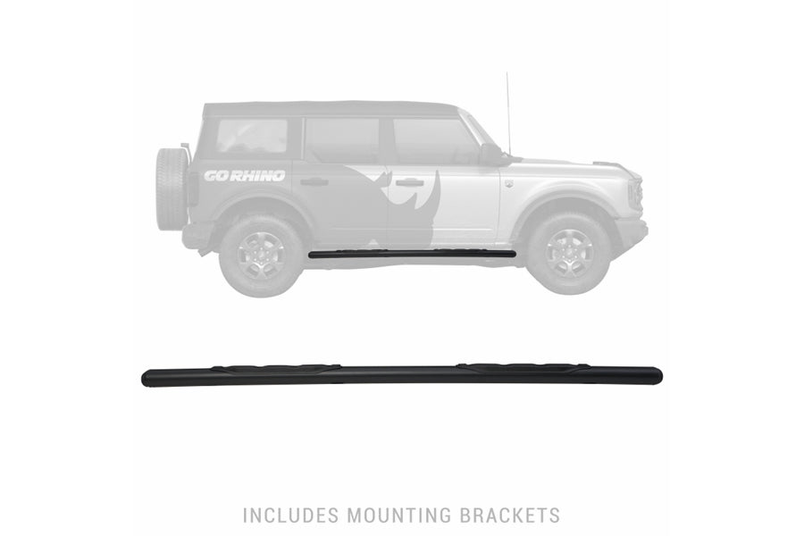 Go Rhino 5in 1000 Series Sidestep Kit - Textured Black - Bronco 2021+ 4dr