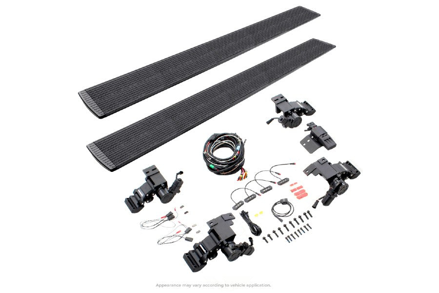 Go Rhino E-Board E1 Electric Running Board Kit - Bedliner Coating - Ranger Crew Cab