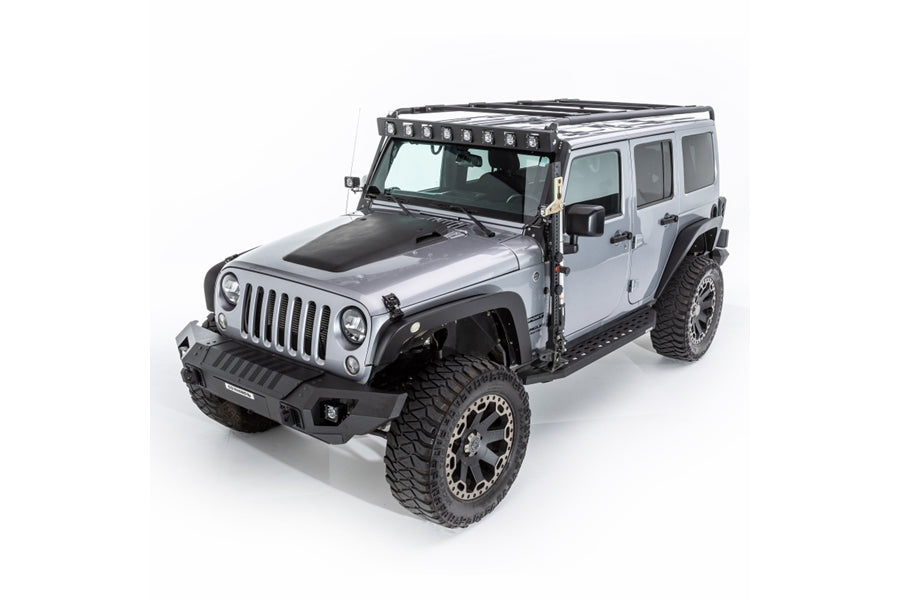 Jeep Wrangler JL, JK & Gladiator JT Go Rhino TrailLine Winch Ready Front Straight Bumper