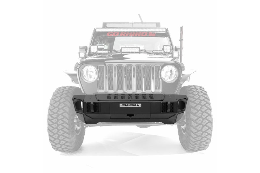 Go Rhino TrailLine Winch Ready Front Full-Width Bumper - JT/JL/JK