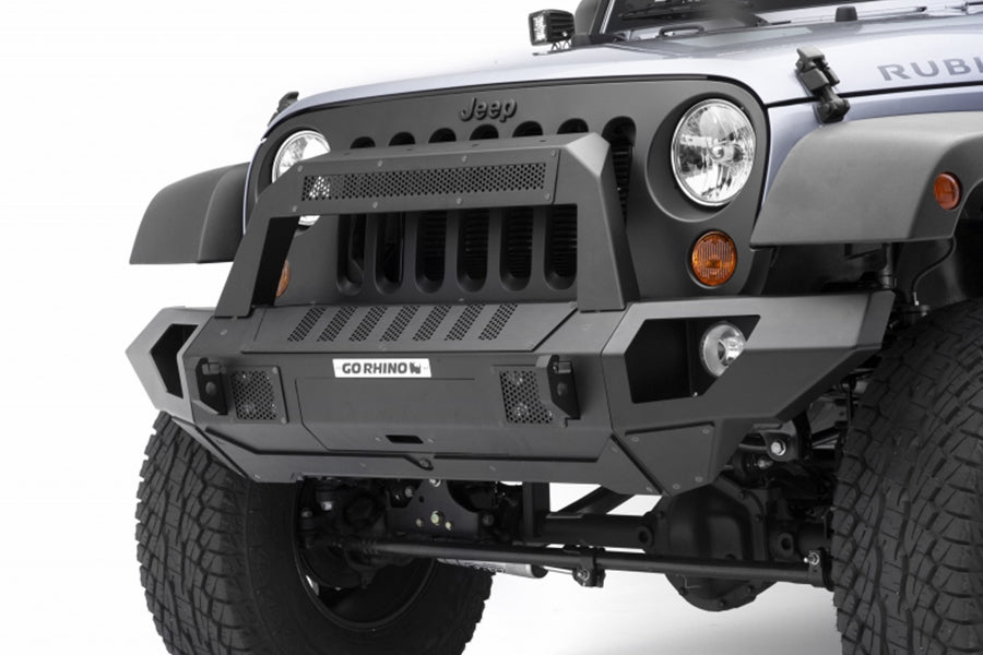 Jeep Wrangler JL, JK & Gladiator JT Go Rhino TrailLine 10 Light Mount Bar - Angular Style