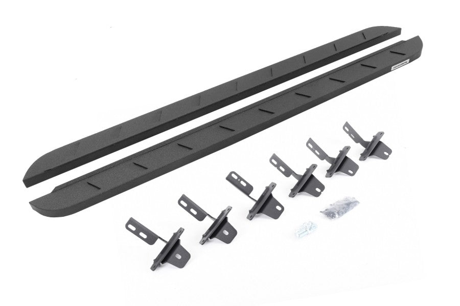 2021+ Ford Bronco Sport 4-Door Go Rhino RB10 Slim Line Running Boards with Mounting Brackets Kit - Bedliner Finish