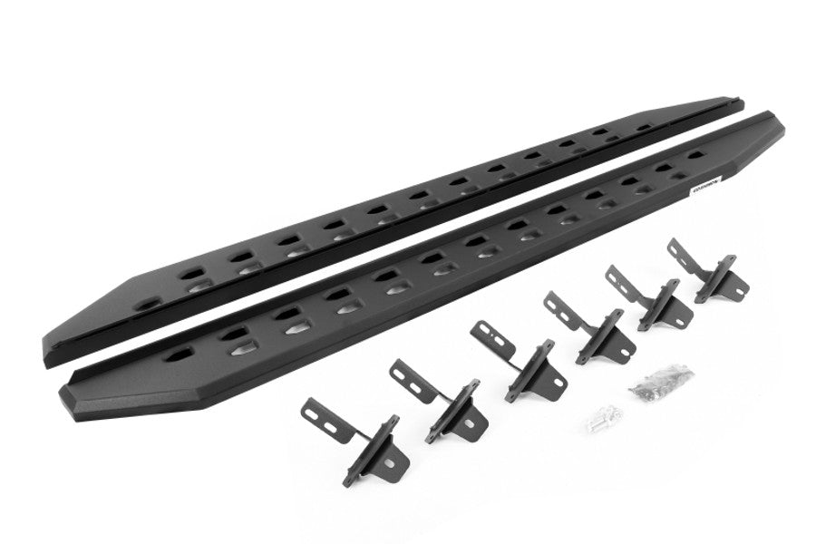 2021+ Ford Bronco Sport 4-Door Go Rhino RB20 Slim Line Running Boards with Mounting Bracket Kit - Textured Black