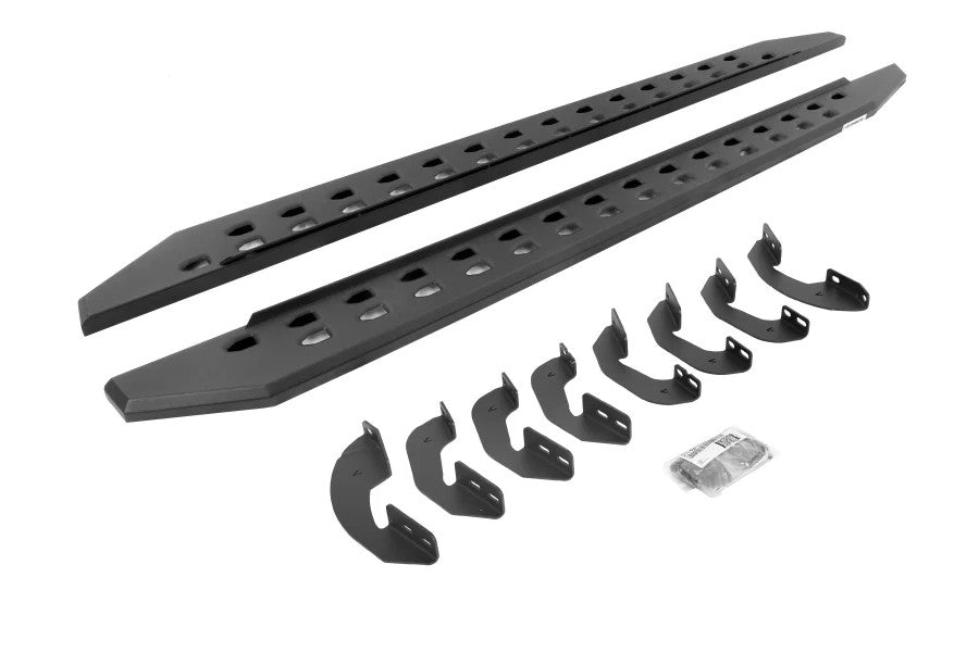 Go Rhino RB20 Slim Line Running Boards w/ Mounting Brackets - Double Cab Only, Textured Black - Tundra