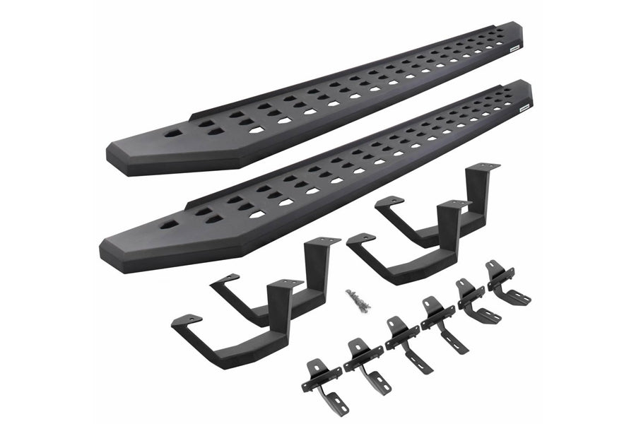 Go Rhino RB20 Running Boards with Mounting Brackets, 2 Pairs of Drop Steps Kit – 4Runner 4dr