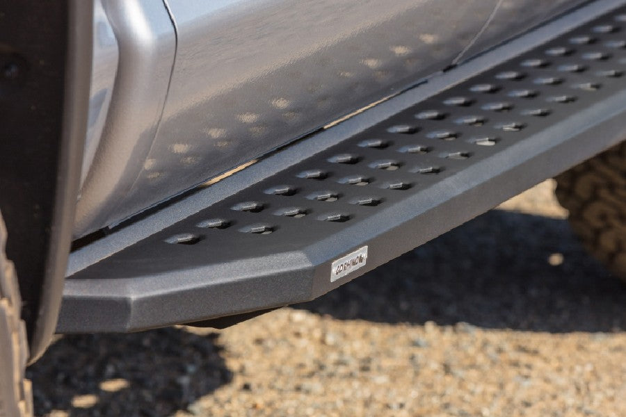 Jeep Wrangler JK 4-Door Go Rhino RB20 Running Boards w/ Mounting Brackets - Textured Black