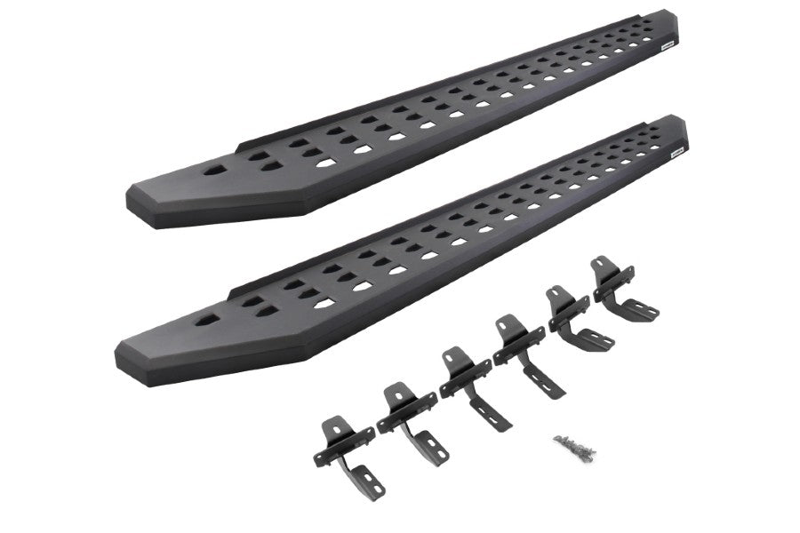 Go Rhino RB20 Running Boards w/ Mounting Brackets - Textured Black - JL 4dr