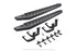 Go Rhino RB20 Running Boards w/ Mounting Brackets - Textured Black - 2 Pairs of Drop Steps - JT 4dr