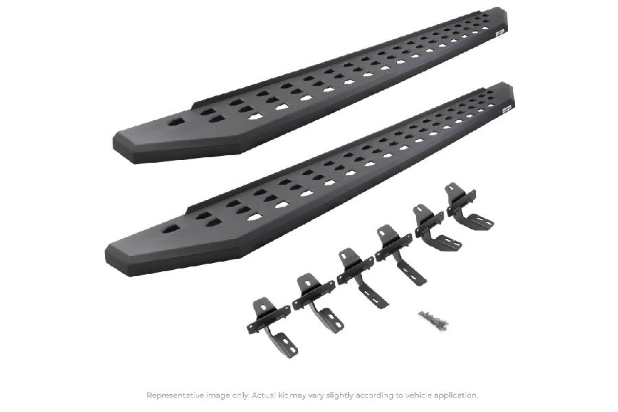 Go Rhino RB20 Running Boards w/ Mounting Brackets - Textured Black - JT 4dr