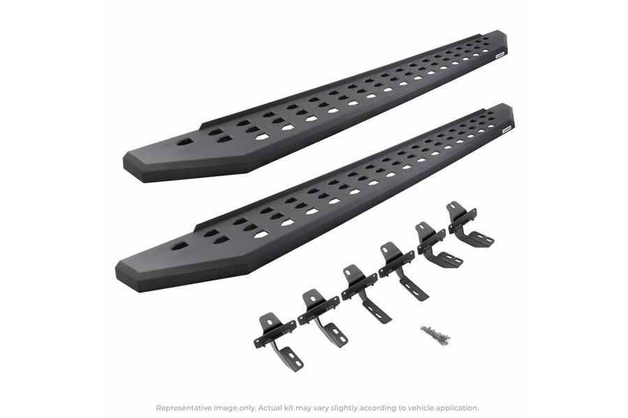 Jeep Wrangler JK 2-Door Go Rhino RB20 Running Boards, No Drop Steps - Textured Black