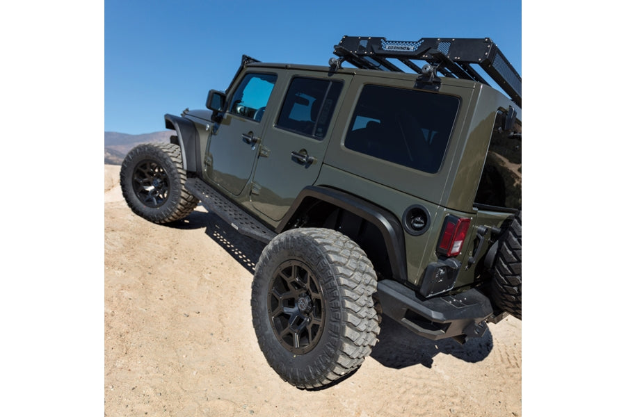 Jeep Wrangler JK 2-Door Go Rhino RB20 Running Boards, No Drop Steps - Bedliner Coating