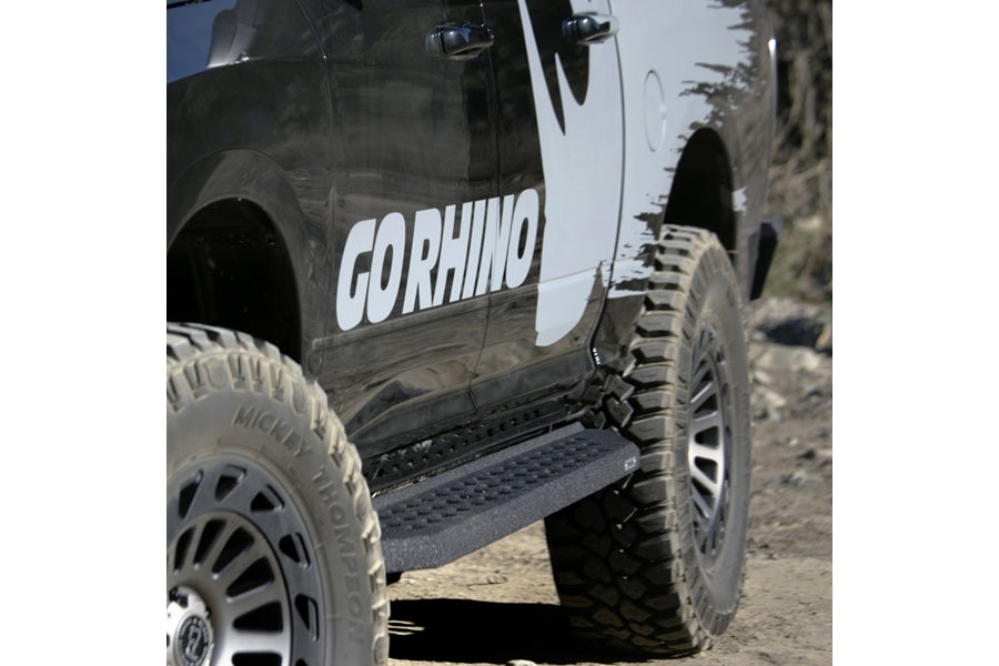 Jeep Wrangler JK 2-Door Go Rhino RB20 Running Boards, No Drop Steps - Bedliner Coating