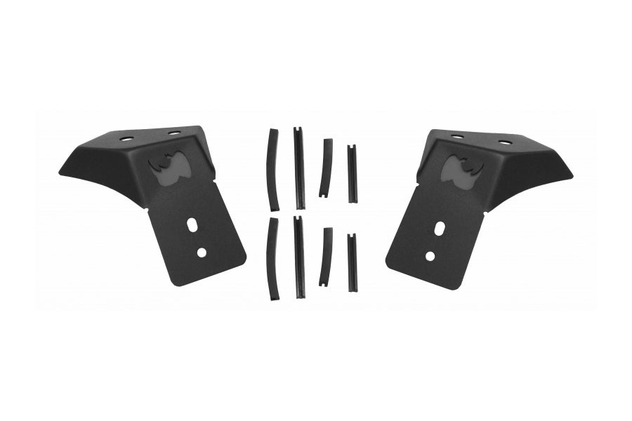 Jeep Wrangler JL & Gladiator JT Go Rhino Hood Hinge Light Mount Pods, Pair