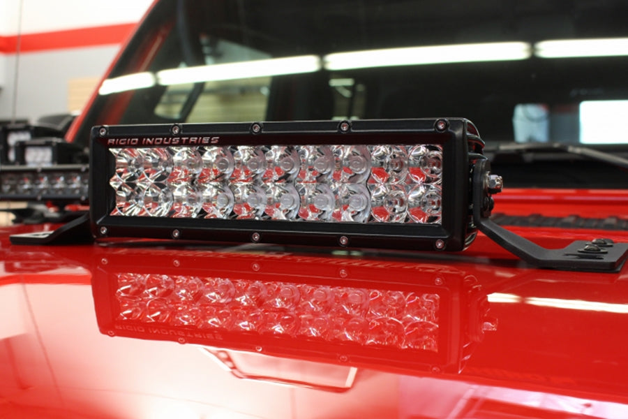 Jeep Wrangler JL & Gladiator JT Go Rhino Center Hood Light Mount, 10in Double Row