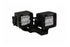 Jeep Wrangler JL & Gladiator JT Go Rhino Dual 3in LED Light Center Hood Offset Mounts