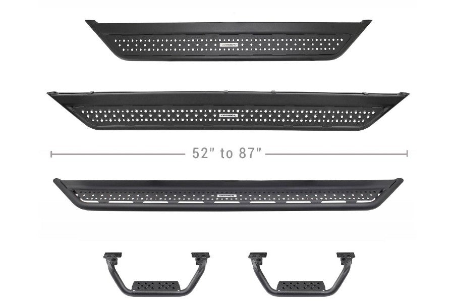 Go Rhino Dominator Xtreme D6 Side Steps - 57in long – Boards Only - Bronco 2dr 2021+