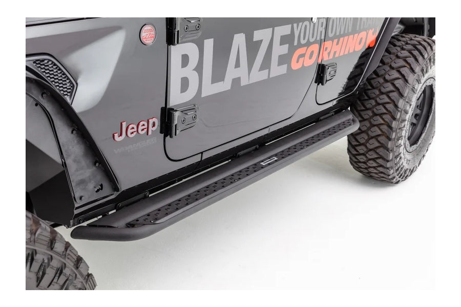 Go Rhino Dominator DSS Sliders, With Mounting Brackets - Ram 1500