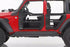 Jeep Wrangler JL 4-Door Go Rhino Frame Mounted Sliders - Textured Black