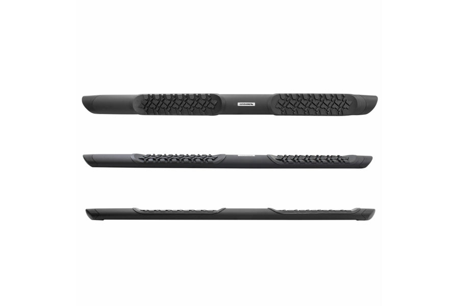 Jeep Wrangler JK 4-Door Go Rhino V-Series V3 Aluminum Side Steps and Mounting Brackets Kit - Textured Black