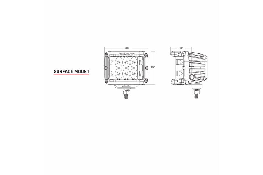 Rigid Industries D-SS PRO Flood Side Shooter Cube