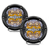 Rigid Industries 360-Series 4in LED Off-Road Drive Beam - Amber Backlight - Pair