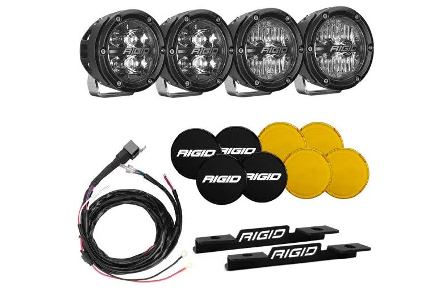 2021+ Ford Bronco Rigid Industries A-Pillar Light Kit w/ Spot and Drive Lights