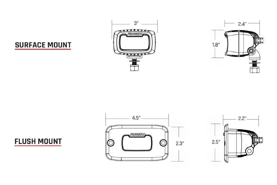 Rigid Industries SR-M Series PRO Spot Light