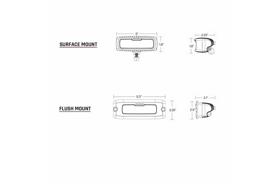 Rigid Industries SR-Q Series Pro Spot Pair - Black