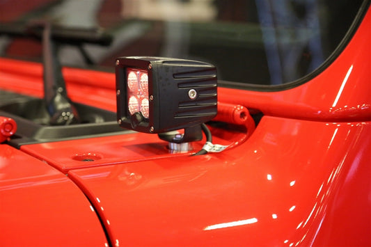 Jeep Wrangler JL & Gladiator JT Rock Hard 4x4 A-Pillar Windshield Light Mounts