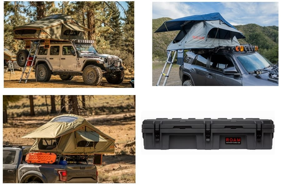 Roam Vagabond Rooftop Tent and Rugged Case Package