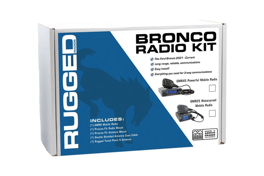 Rugged Radios 2-Way Mobile Radio Kit - Bronco 2021+