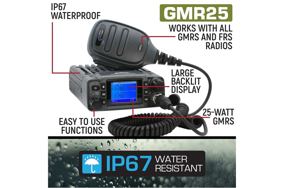 Rugged Radios GMR25 Waterproof Mobile Radio